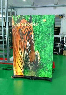 मॉल इंडोर P1.8 P2.5mm स्टैंडिंग विज्ञापन स्क्रीन डिस्प्ले के लिए फुल कलर पोर्टेबल एलईडी मिरर पोस्टर स्क्रीन